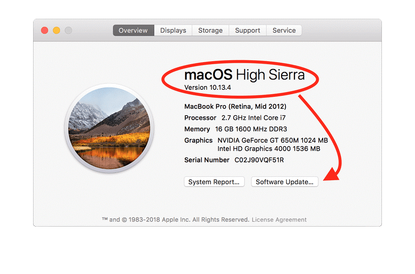 pantallazo para sist operativo macOS